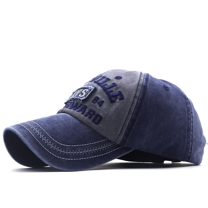 Hot-selling washed baseball cap NYS three-dimensional embroidery baseball cap old cap sun hat hip-hop trendy hat