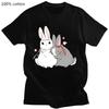 Mo Dao Zu Shi Graphic Print T-shirt Kawai Rabbit Women Tshirt Harajuku Y2k Aesthetic Tee-shirt Cute Cartoon Female Shirt Cotton