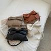 IELGY Fresh and Cute Bowknot Solid Color Casual Shoulder Bag