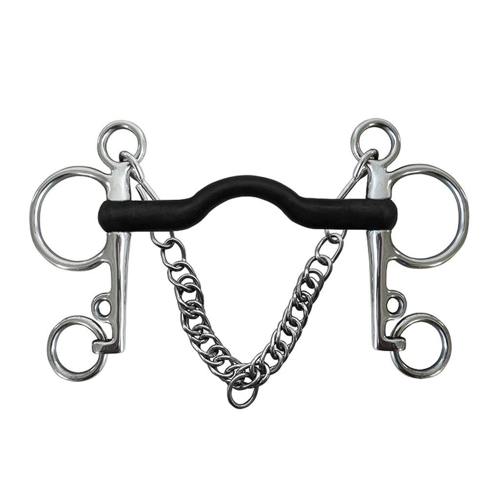 Reliable Horse Bit with Curb Hooks Chain Harness for Effective Training