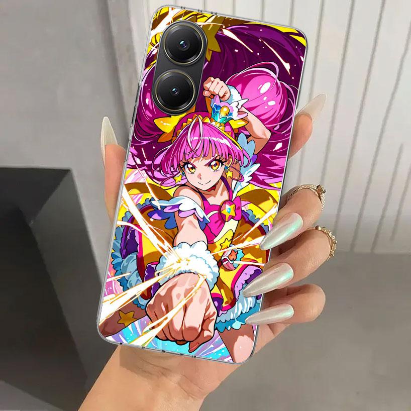Pretty Cure Anime Phone Case for Xiaomi Poco X5 X6 X7 Pro F7 Ultra M7 Redmi 15 15C 13 13C 12 12C 10 10A 10C 9 9A 9C 9T Shell Poc