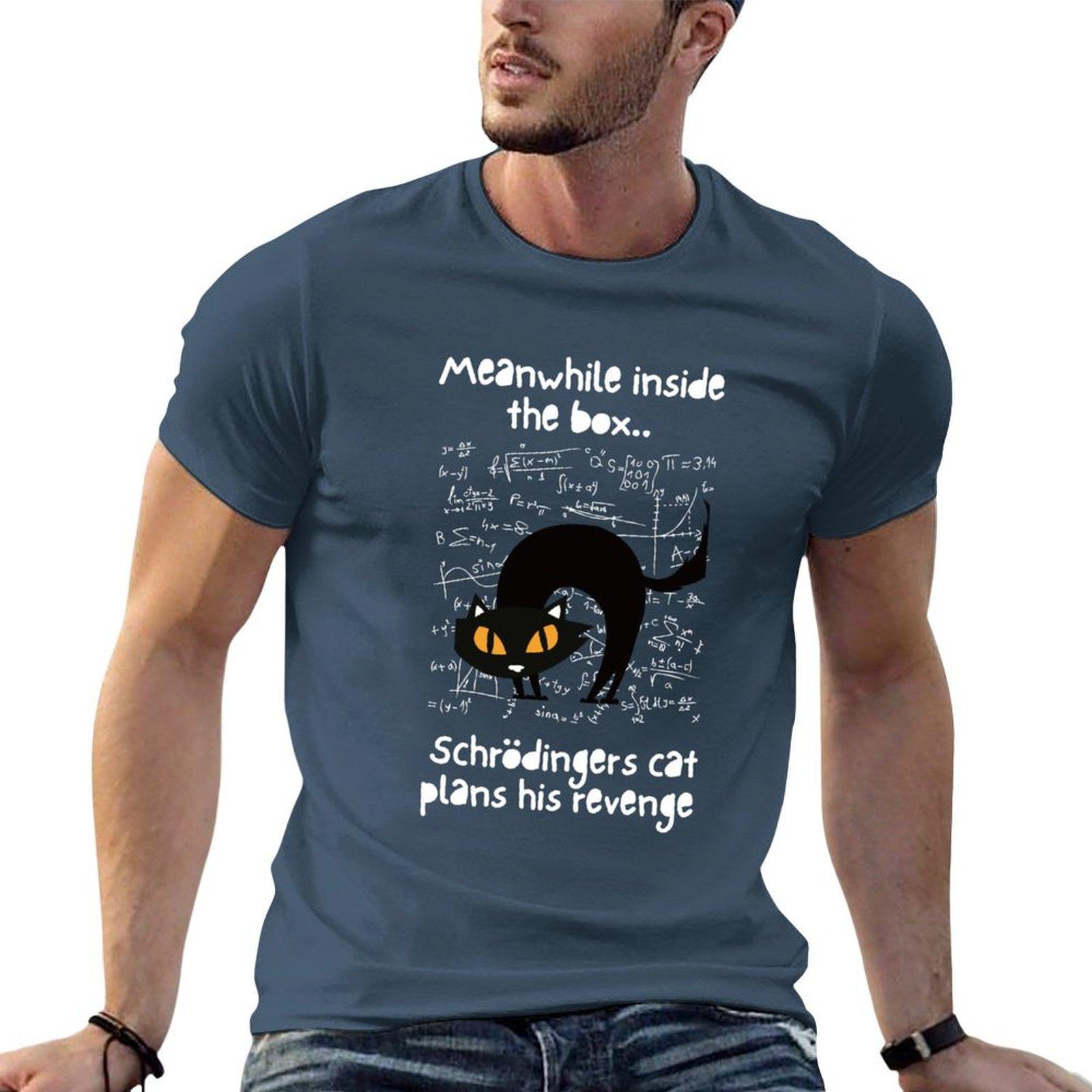 

Schrodingers Cat Revenge T-Shirt men t shirt cotton 100% t shirt man casual T-Shirt S