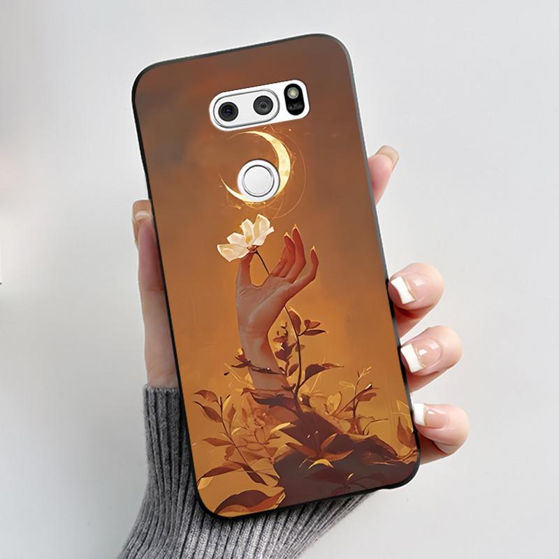 Casing For LG V30 V30+ V30S V30S+ V35 V35+ ThinQ Slim Soft Black Silicon Case Aesthetic Luxury Cute Cool Boys Girls Back Cover