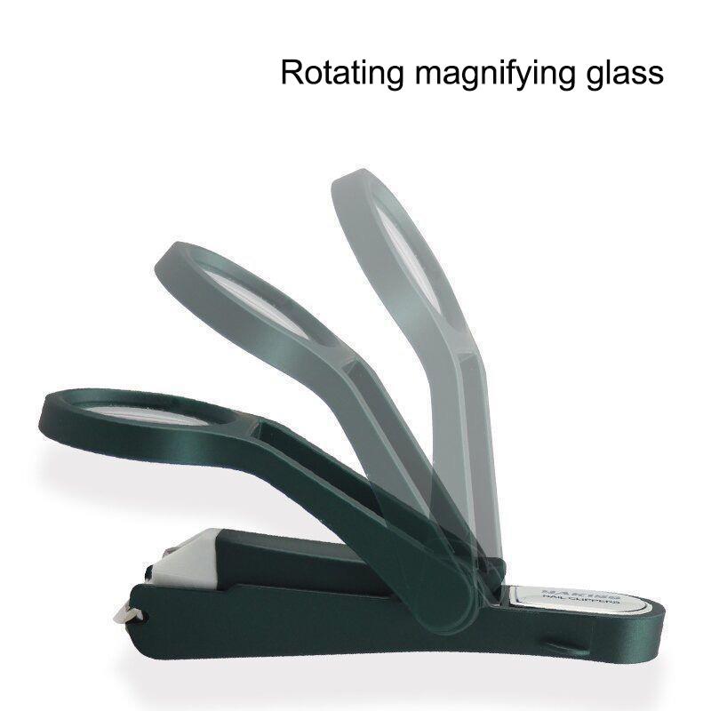 

Креативные кусачки для ногтей с увеличительным стеклом, кусачки для ногтей против разбрызгивания, индивидуально подобранные кусачки для ногтей 1PCS