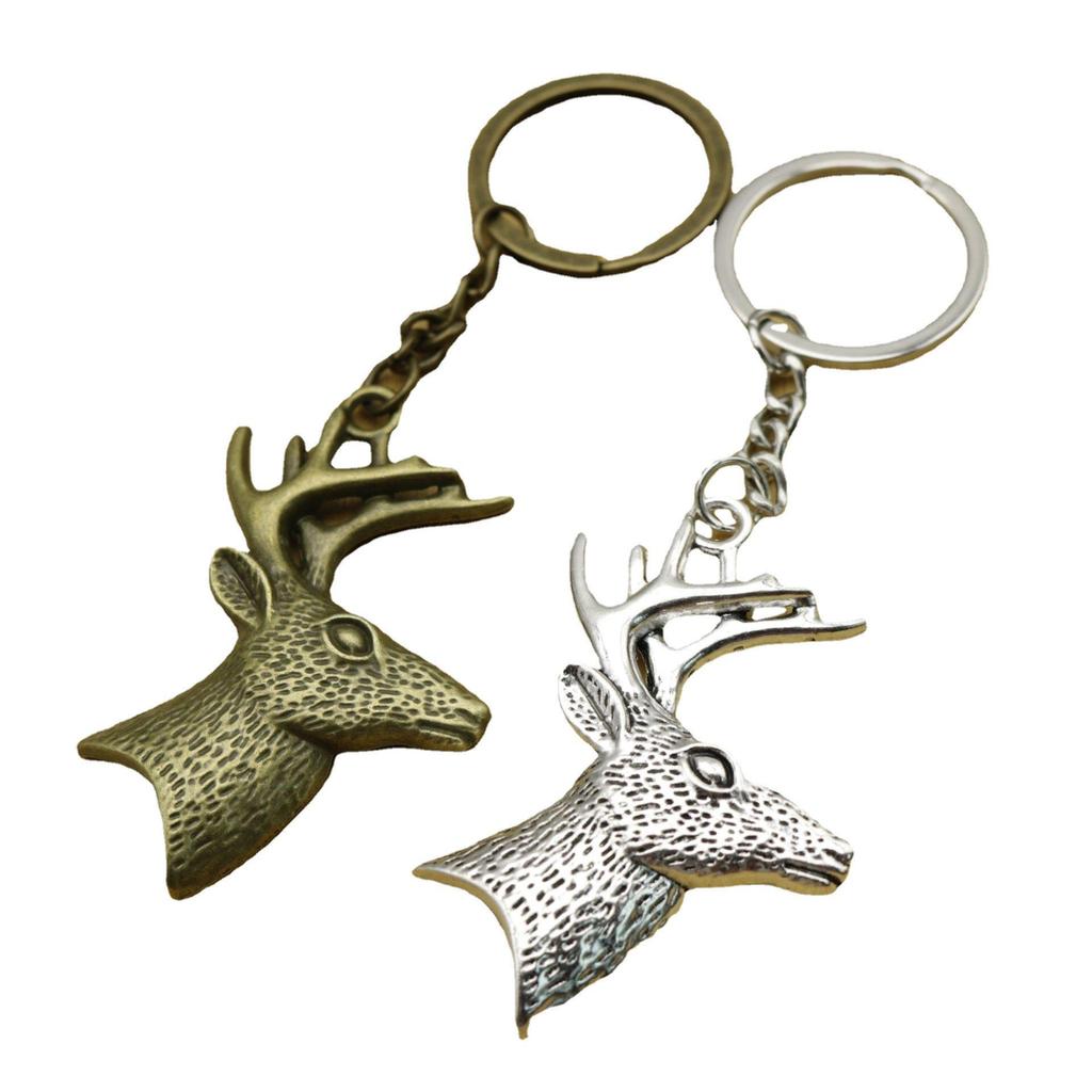 Temu Xiyin Sù Mài Tōng Deer Head Keychain Pendant