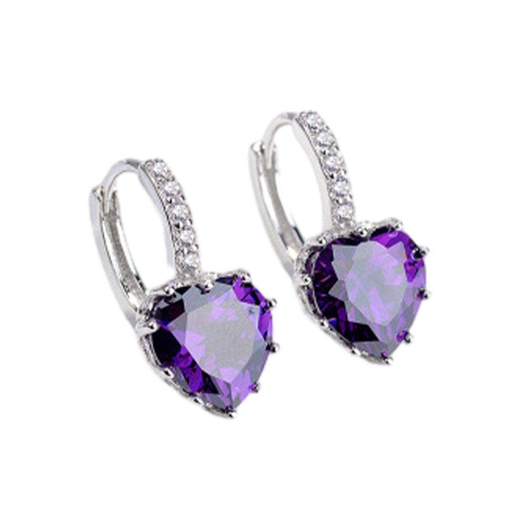 

Heart-shape Rhinestone Earrings Exquisite For Of Class Earrings For Women Earrings Fashion