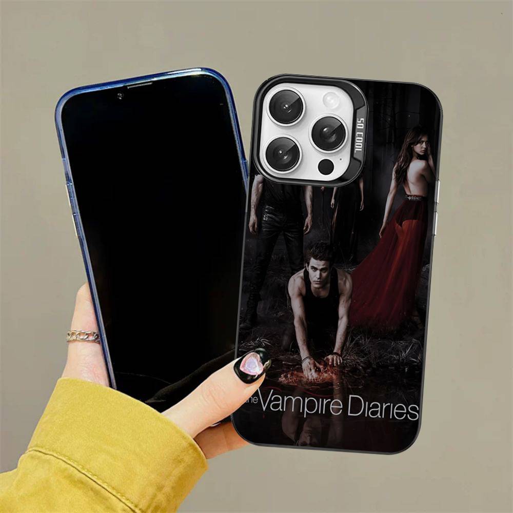 T-The V-Vampire Diaries Movie Phone Case For iPhone 16 15 14 13 12 11 Pro Max 17 Plus Colorful Cover