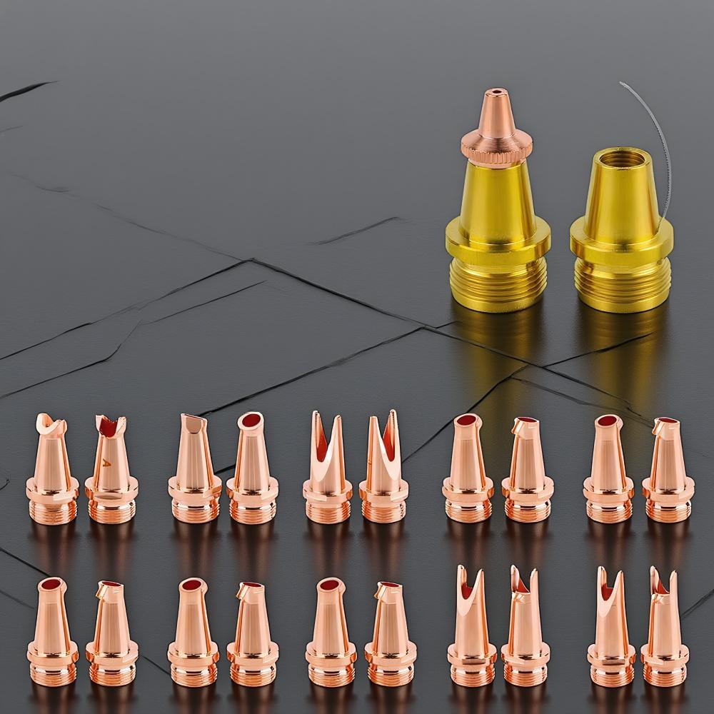 M16 CQWY Laser Welding Nozzle Red Copper Thickened Welding Torch Handheld Laser Nozzle for WEIYE Head Parts Welding Accessories