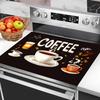 1Pcs Rubber Drying Mat With Retro Coffee Tableware For Coffee Shop Restaurant Kitchen Carpet Tableware Durable Diatom Mud Table Mat Pet Mat Coffeeware