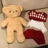 Teddybär Plüsch Niedlicher Flauschiger Paarbär Tragen Pullover Kuscheltier Bär Weiche Puppe Geburtstagsgeschenk Für Liebhaber Kinderspielzeug