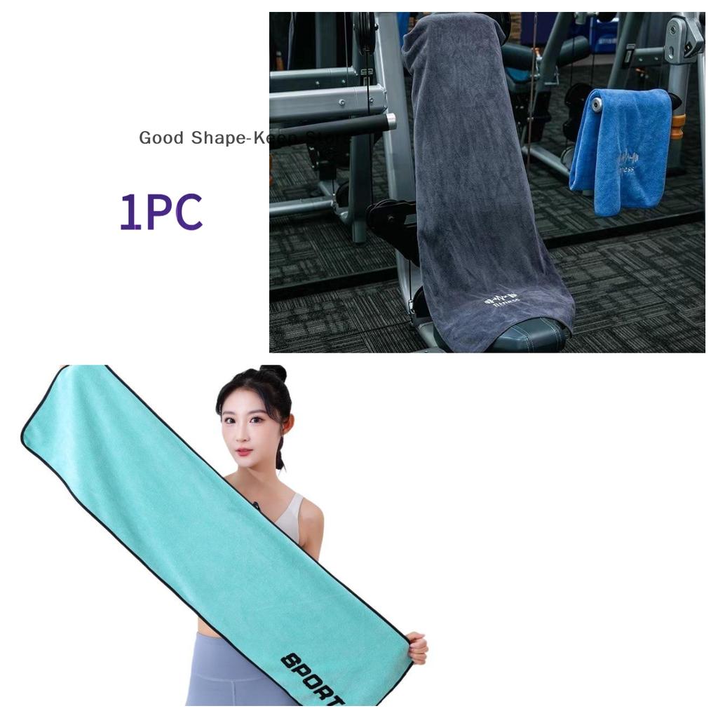 1PC Unisex Grey High Absorbency Quick Dry Gym Towel for Basketball Running Fitness Workouts - Sweat Performance Sport Mat