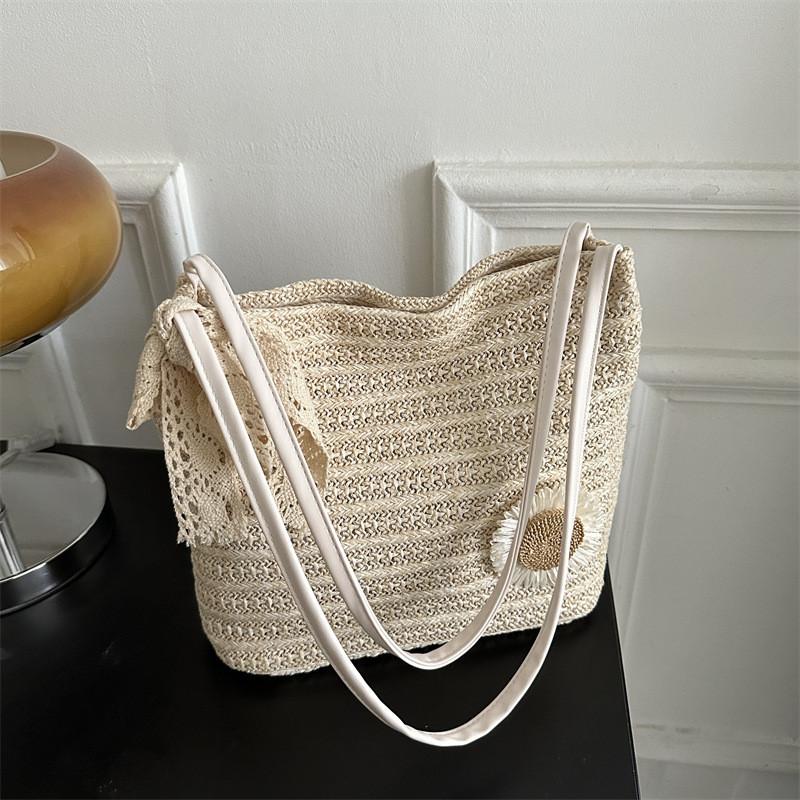 Pc Woven Bag With Magnetic Closure For Daily Street Style Fashion