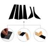 6Pcs Car Pillar Posts for Land Rover Discovery Sport L550 2015 2016-2019 Glossy Black Door Window Trim Cover Stickers Styling