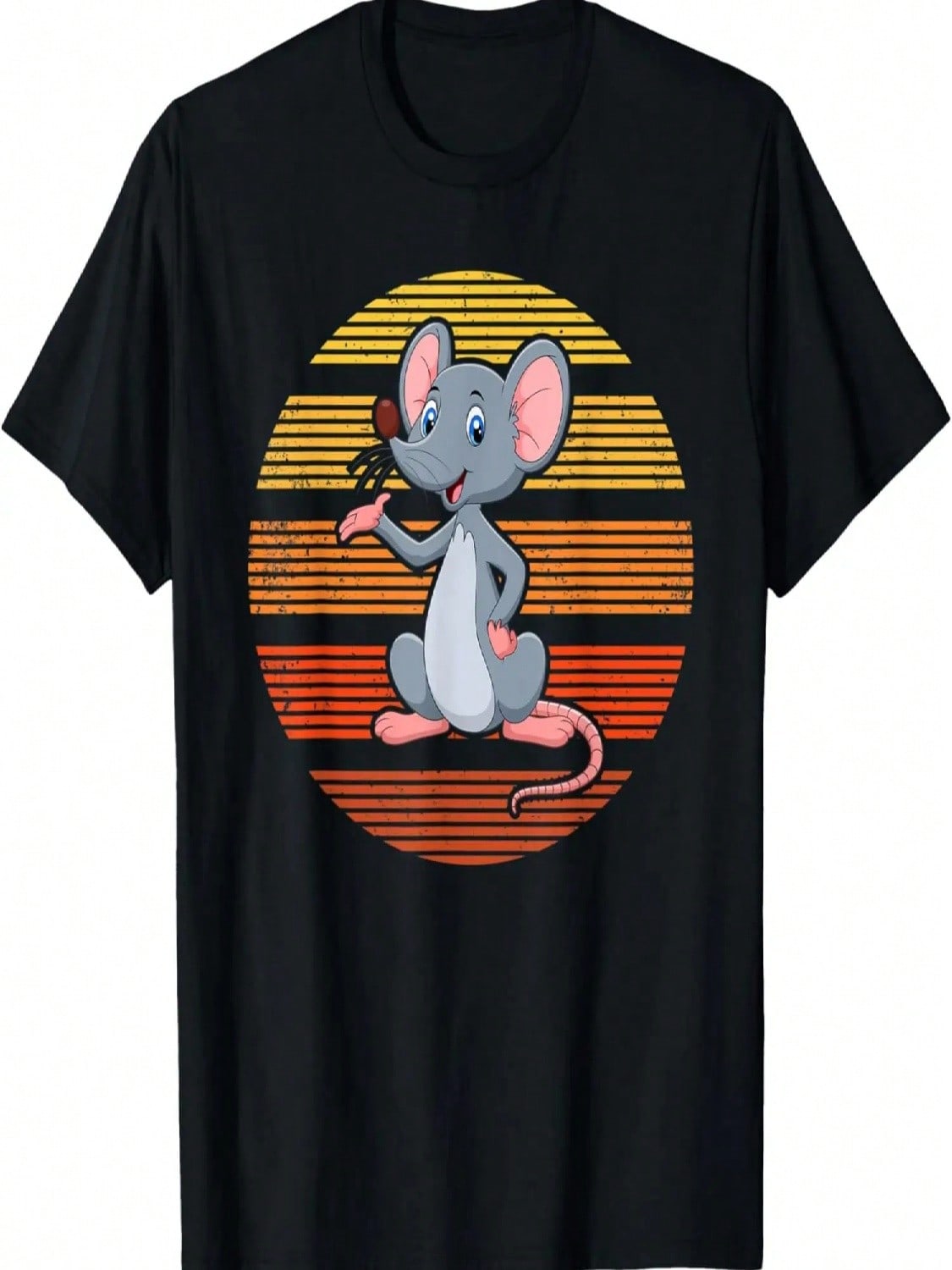 Sunset Mouses Rat Lover Gift Vintage Retro Mouse T-Shirt S разноцветный