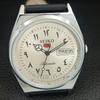 REFURBISHED SEIKO 5 AUTOMATIC 6309A JAPAN MENS VINTAGE SILVER WATCH a442580-1