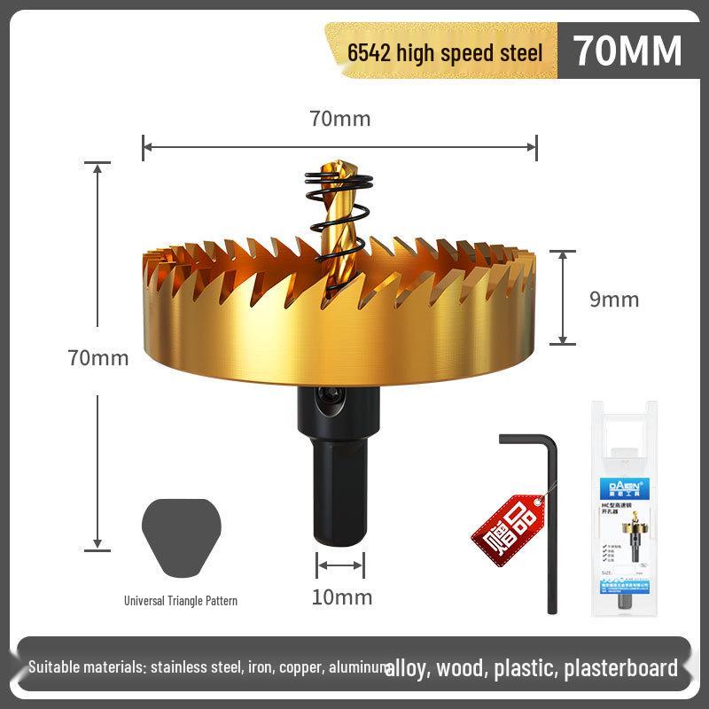High-Speed Steel Hex Shank Stainless Steel Hole Saw Drill Bit for Metal Sheets