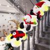 3pcs LED Plush Plush Decoration Set Festive Theme Christmas Banister Ornament  Room Decoration