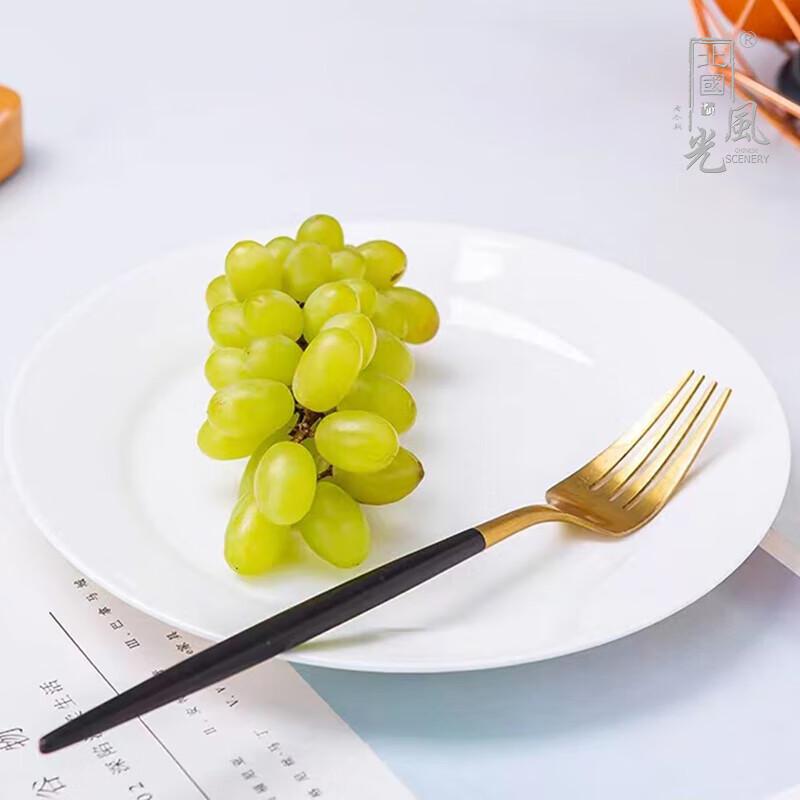 Snow White Pure White 6-Piece Ceramic Dinnerware Set