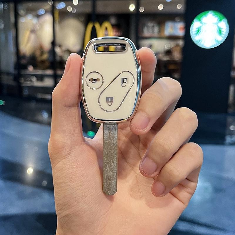 Husa pentru chei de mașină din Tpu cu 2/3 butoane pentru Honda Fit CIVIC JAZZ Pilot Accord CR-V Freed Freed Pilot StepWGN Insight Protector