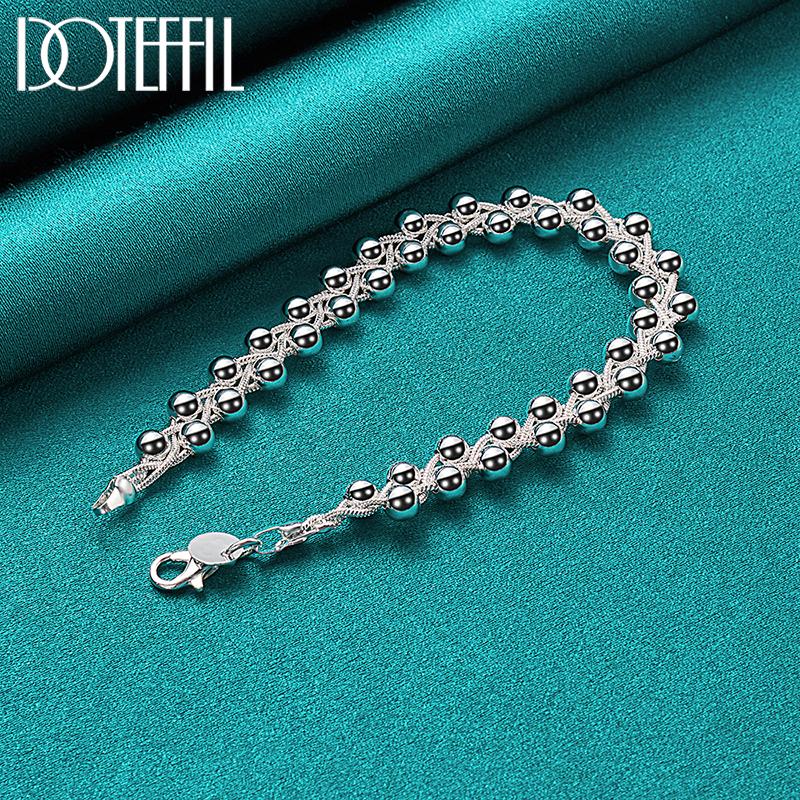 Bracelet de perles de raisin en argent, cadeau de fête, beaux bijoux