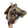 Soft Plush Horse Ride-On Stick Toy Kids Pretend Play Children's Horse Riding Toy  Party Decor