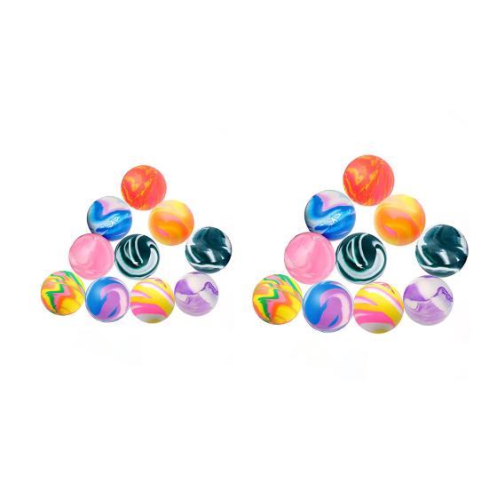 10 szt. Różne kolory 25/30 mm Gumowe Piłeczki Odbijające do Automatu z Piłeczkami