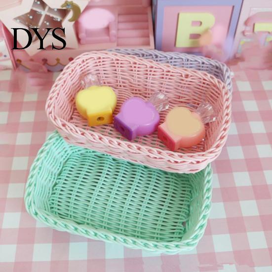 Aufbewahrungskorb Exquisite Form Große Kapazität PP Bunter Kleinkram-Behälter Organizer-Box Fotografie-Requisite für Zuhause