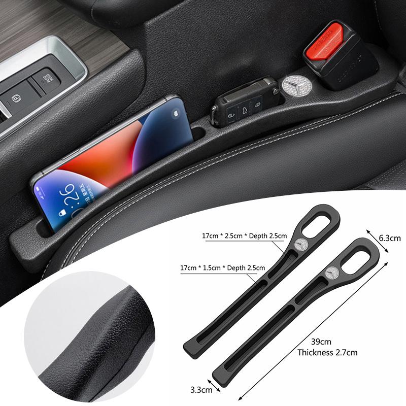 2Pcs Car Seat Gap Filler Organizer Car Seat Gap Anti-leak Stopper Strip For Mercedes Benz AMG W124 W202 W203 W204 W210 W211 W212 CDEFG1