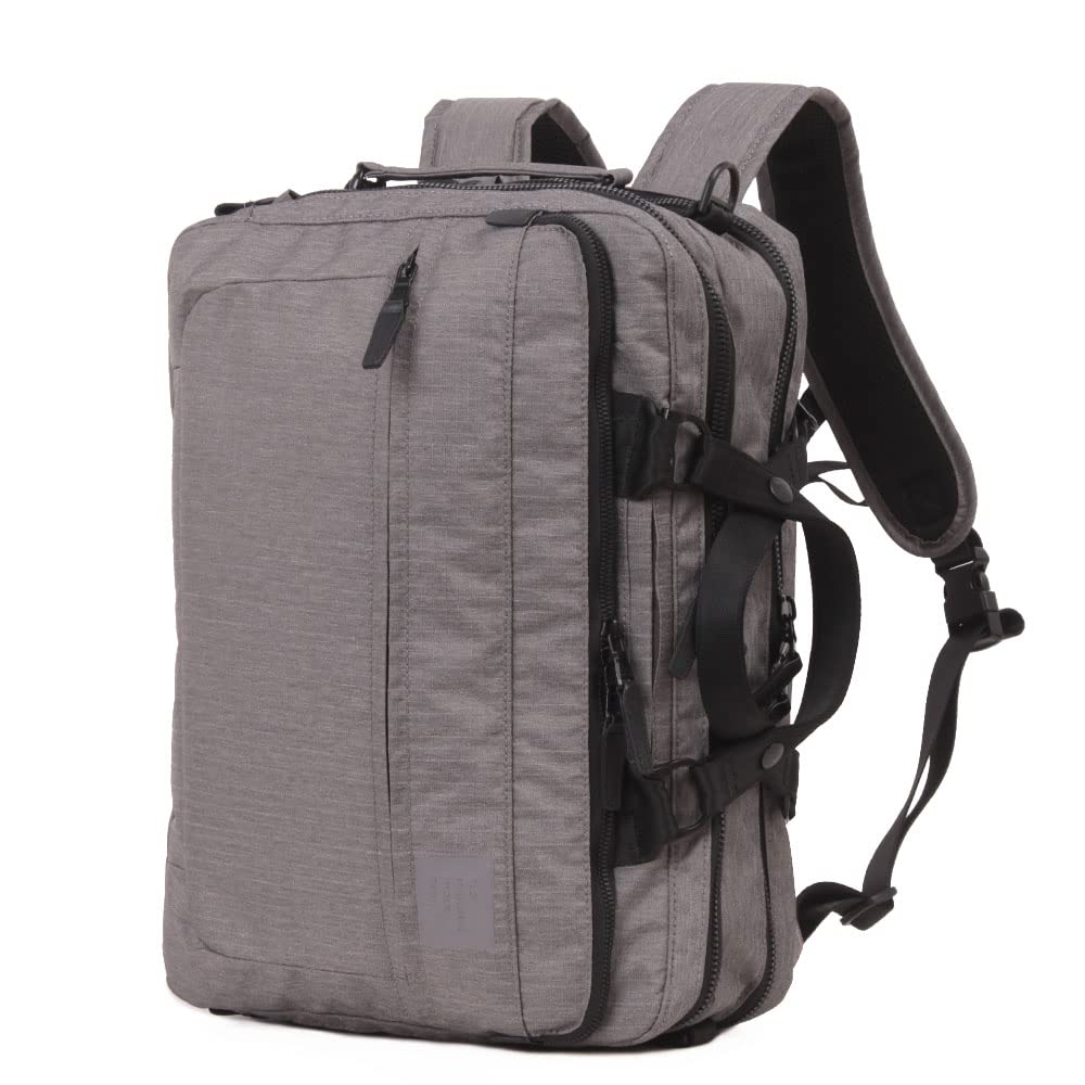 P.I.D. 3-Way Business Backpack, Made with Recycled Polyester, Model PAT502, Gray