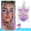 1 Bag Mermaid Gel Body Glitters Set Vibrant Sequin Mermaid Makeup Eye Shadow Ideal for Beach Party Looks Beach Make Up Wholesale