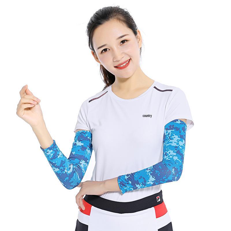 Ice Silk Sun Protection Sleeves for Outdoor Sports – Breathable UV Shield for Cycling & Fishing