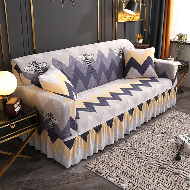 

Дизайны Чехол для дивана с принтом и подушками для дивана, кушетки, шезлонга, эластичный чехол с узором в гостиной 3 SEATER 190-230CM