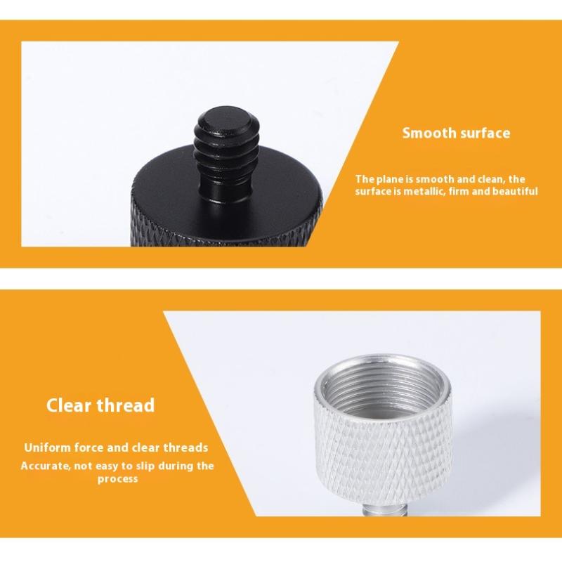 8pcs/set  1/4,3/8 Male To 5/8 Female Microphone Stand Fixing Screw Adapter Mic Stand Thread Adapter Set