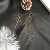 Korean Style Circle Tassel Earrings - Fashionable Long Geometric Design