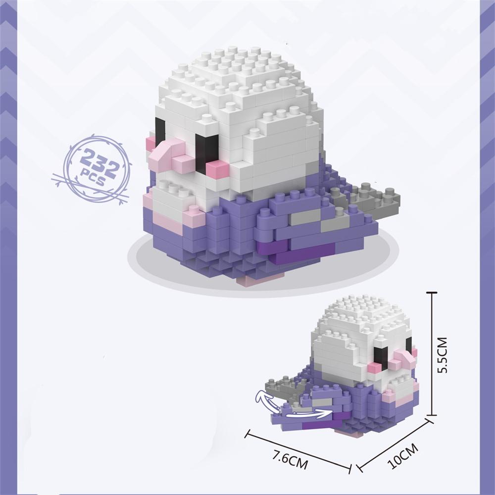 3D Bird Micro-particle Building Blocks DIY Parrot Mini Diamond Building Block