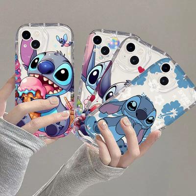 Stitch Angel Baby Phone Case For Xiaomi Redmi Note 14 13 12 Pro Plus 12S 11S 10 11 9 PRO Turbo 4 14C 13C 13 12 12C Soft Cover