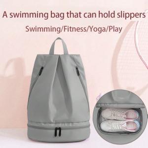 Outdoor portable wet and dry separation swimming bag waterproof beach storage sports fitness backpack swimming bag men's and wom