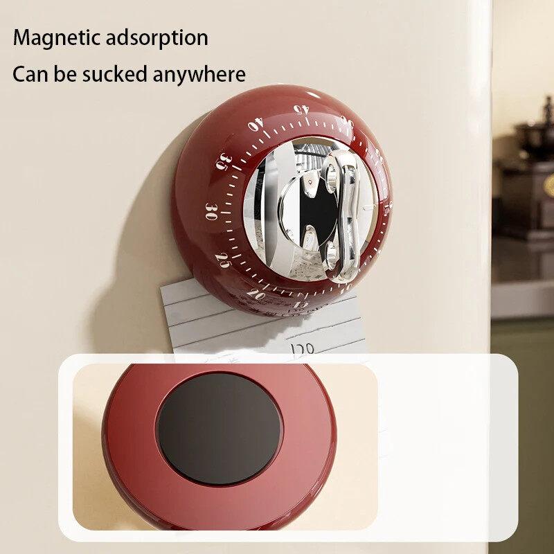 Magnetic Kitchen Timer Vintage Style Manual Countdown Cooking Baking Down Up Loud Alarm Magnet Clock Study Clock Kitchen