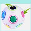 Colorful 12 Hole Magic Ball Stress Relief Toy Creative Rainbow Puzzle For Anxiety