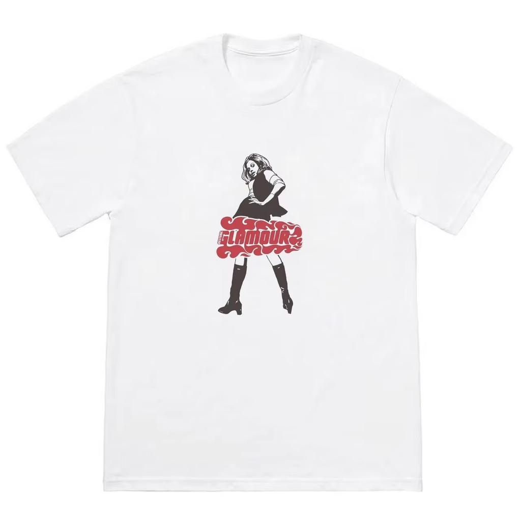 Hysteric Glamour Super Sweet Times TShirt 2026 Summer Unisex Women Vintage Girl Graphic Tee Retro Pop Art Print Casual Top Tshirt