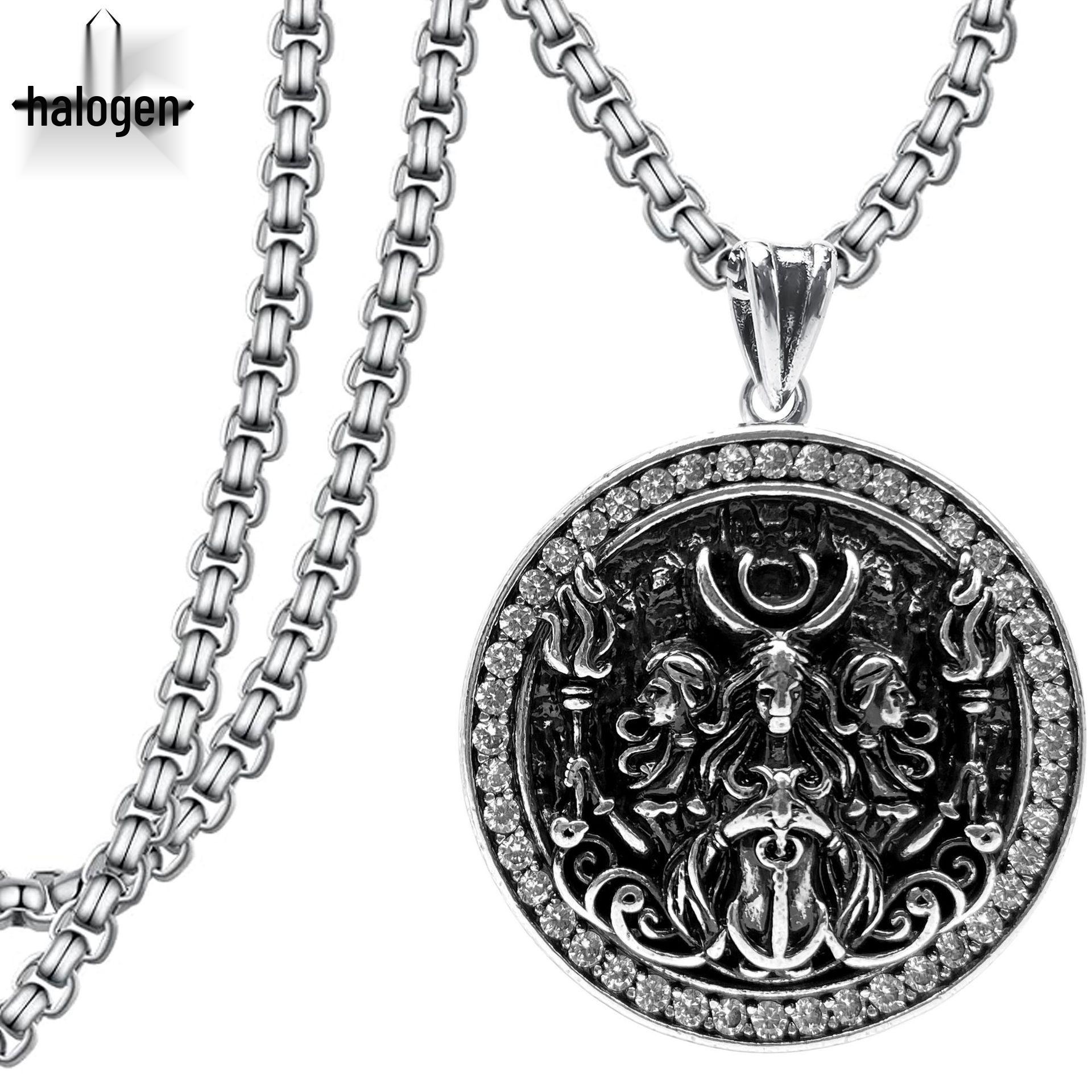 

TK Curiosity Pendant: Men s Niche Punk Hip Hop Gothic Heavy Industry Necklace