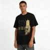 Vintage Totenkopf Kerze Halloween-Thema Lässiges Oberteil Reines Baumwoll-T-Shirt