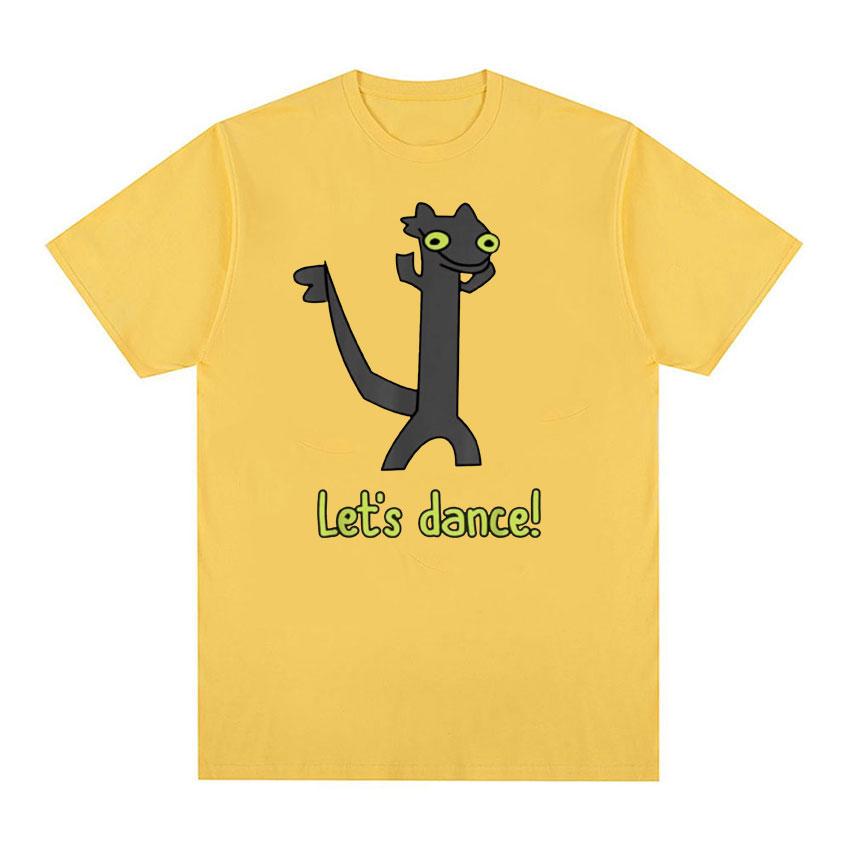 Toothless Dance Meme Let's Dance Meme T Shirt Men Women Fashion Retro Gothic Funny T-shirts Casual Cotton Oversized T-shirt Tops