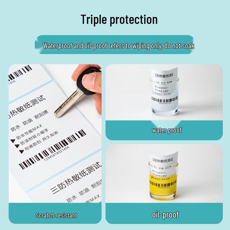 Samoprzylepne etykiety termiczne na kody kreskowe 100×150 mm - Trwałe i wodoodporne do logistyki