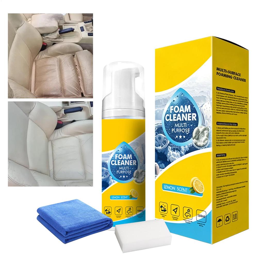 Schaumreiniger Allzweck 150ml Mehrzweck Tiefenreiniger Auto Multifunktionaler Innenraumreiniger für Zuhause Innenraum Küchenspüle