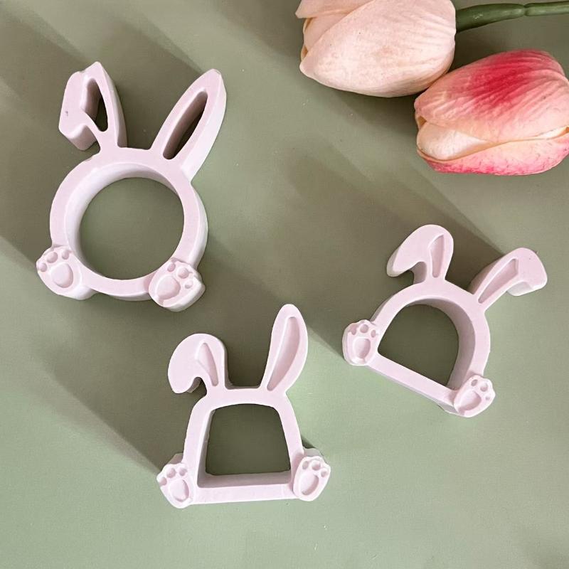 Sweet Little Easter Bunny Silicone Mold for DIY Candy Making, Candle Crafting & Gypsum Moulding, Home Adornments