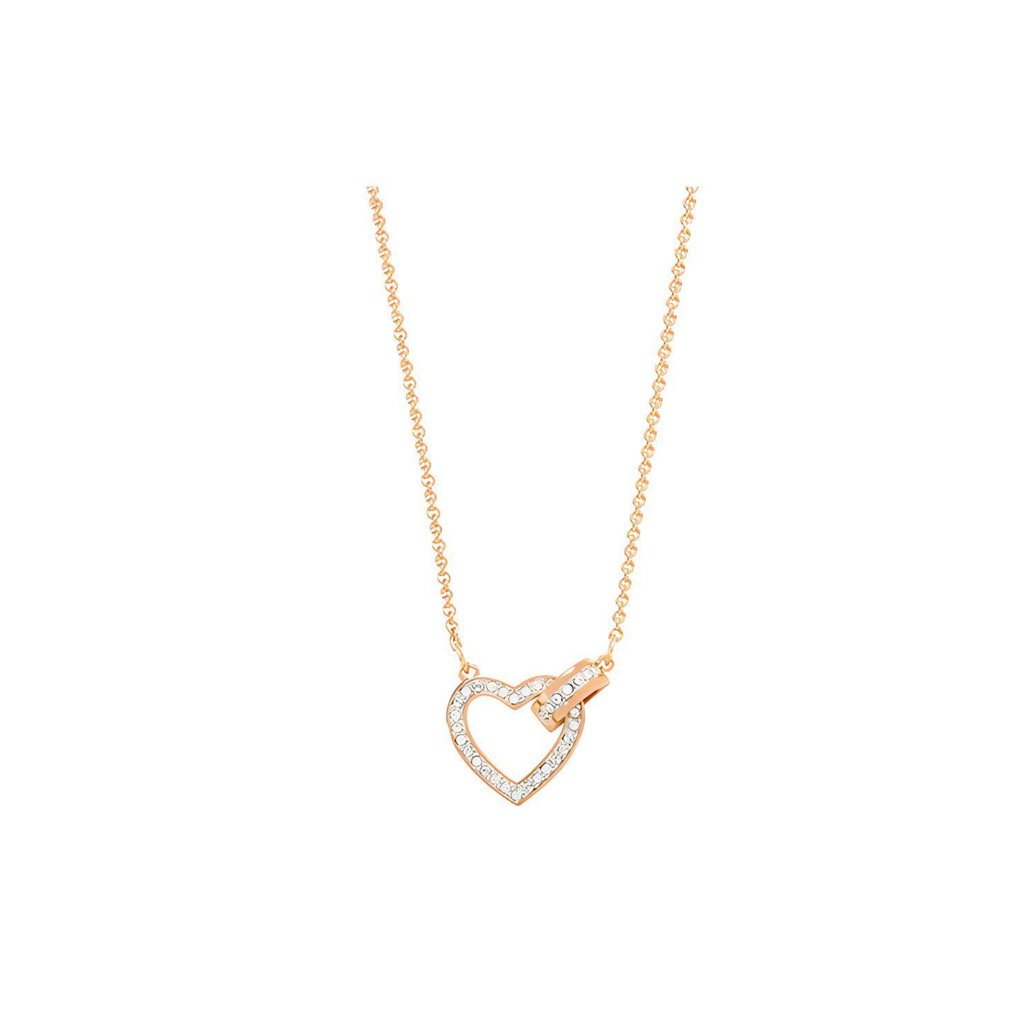 Swarovski Lovely Romantic Heart Necklace Women necklace White 5368540 White