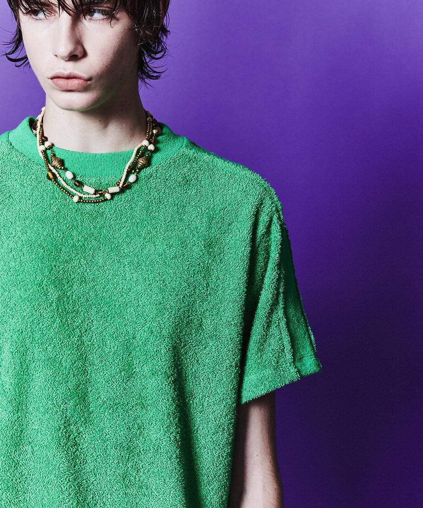 ADSB ANDERSSON BELL Terry Summer Crewneck Sweater Atb1078M(Green)