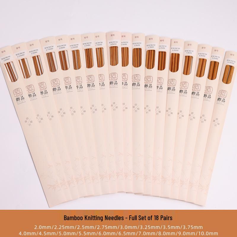 Набор круговых и прямых спиц: Идеально для мотков пряжи, шарфов, шапок, толстых спиц, инструментов из карбонизированного бамбука