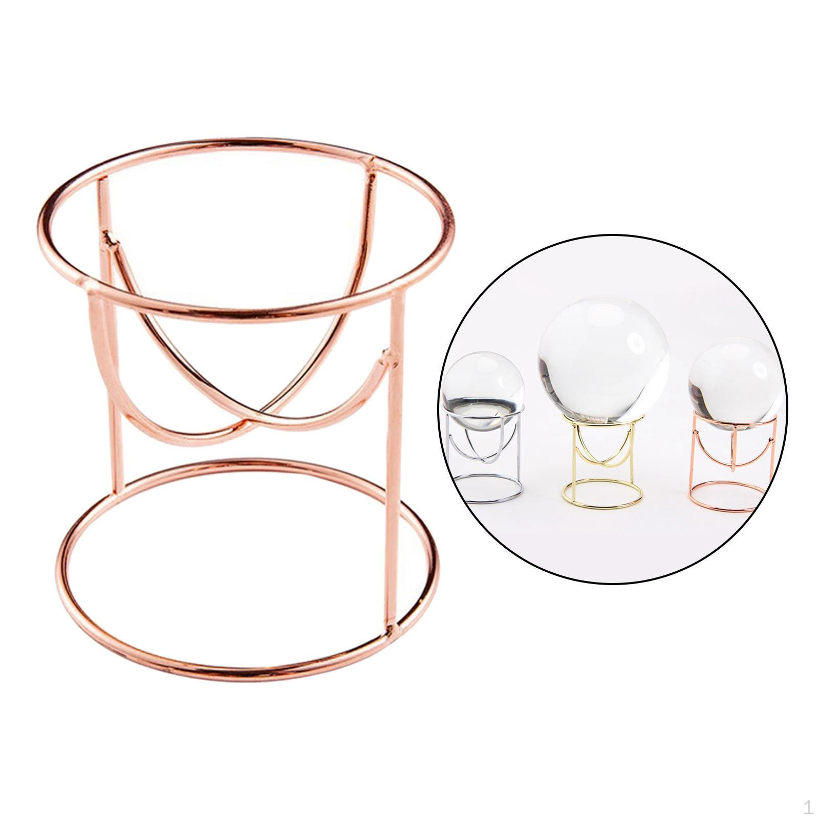 

Stand for Crystal Glass Photography Base Sphere Holder Egg Rose gold